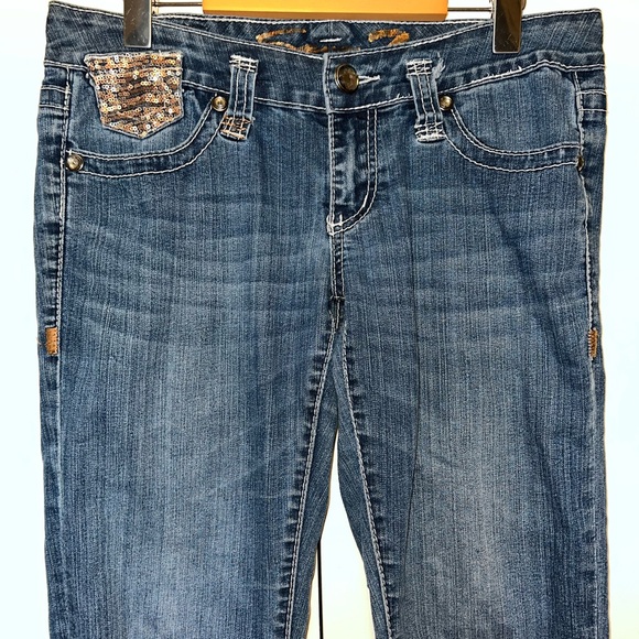 Seven7 Sequined Legging Jeans - Picture 2 of 15